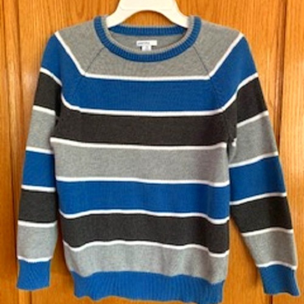 Greendog Boys' Cotton Striped Pullover Sweater Classic Fit Size 7X